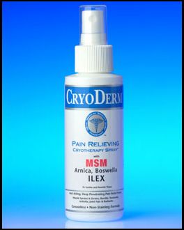 CryoDerm SprayArthritis Muscle Pain Relief Arnica 4oz  