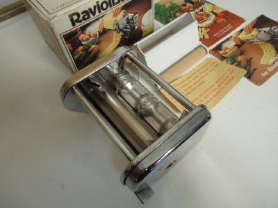 Marcato Atlas Pasta Maker Machine and Ravioli Raviolissima Attachment 