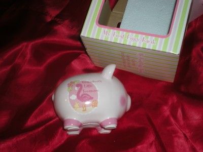 PINK FLAMINGO GRANDMAS LITTLE SWEETHEART PIGGY BANK  