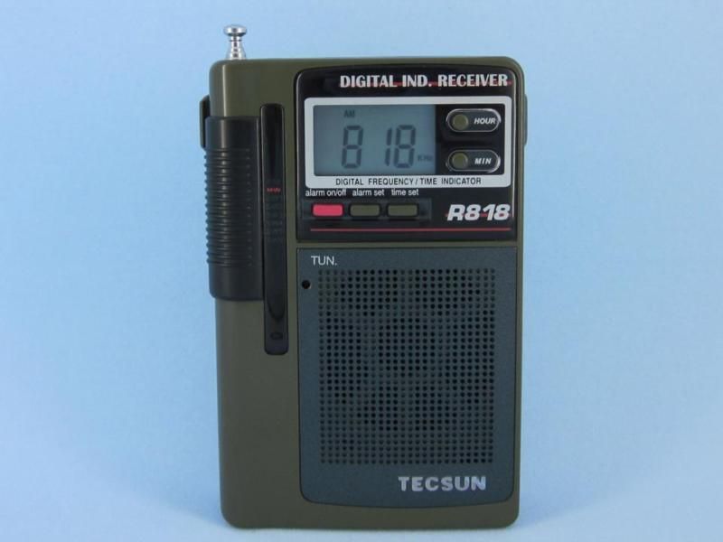 TECSUN R 818 FM/MW/SW Multi Band Clock Portable Radio  