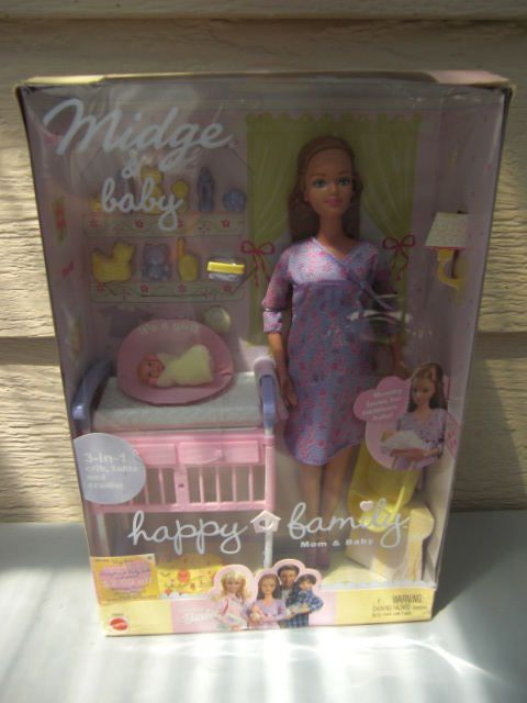 Recalled Happy Family Midge & Baby ~ NIB  