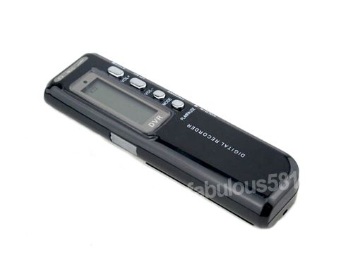 NEW VOICE ACTIVATED 8GB DIGITAL VOICE RECORDER DICTAPHONE BLACK  