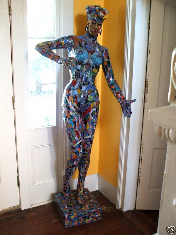 MOSAIC/LARGE/FEMALE/FEMINIST/GODDESS/SCULPTURE by RAINE  