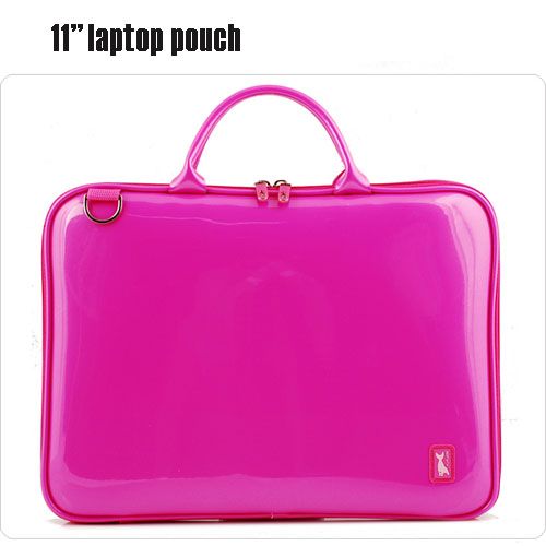   MACBOOK AIR SLEEVE CASE POUCH BAG Enamel Pink Pattern COLOR New  