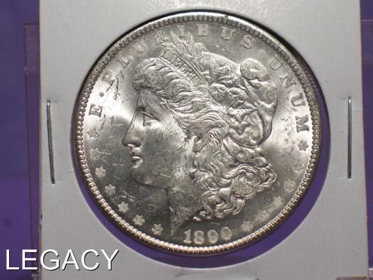 1890 P MORGAN SILVER DOLLAR UNCIRCULATED (ET  