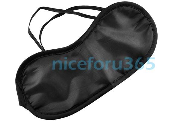 Black Eye Mask Shade Cover Blinder Sleeping Sleep Aid Travel Rest 