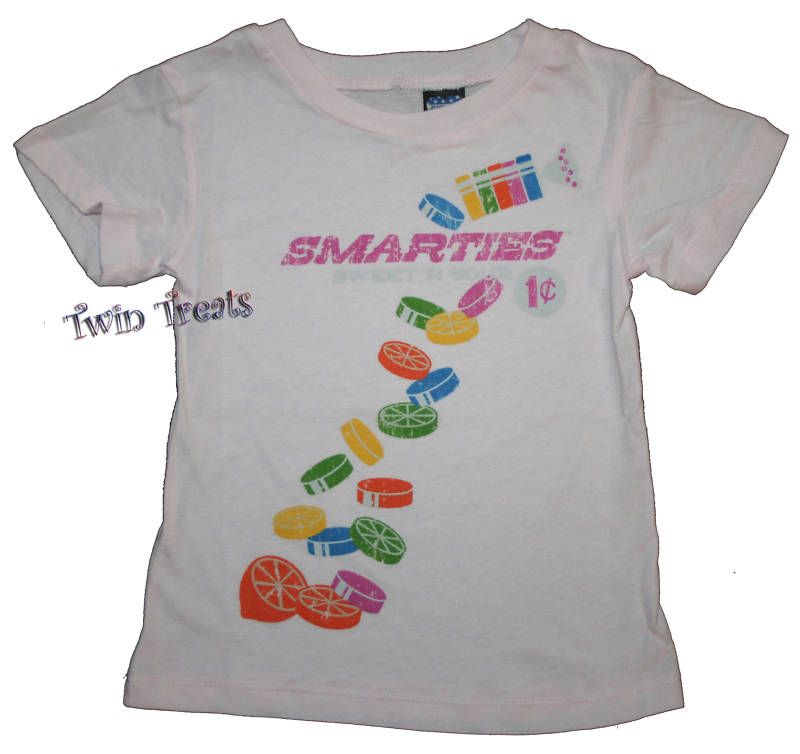 Junk Food SMARTIES Sweet Sour T Shirt tee NEW Toddler  