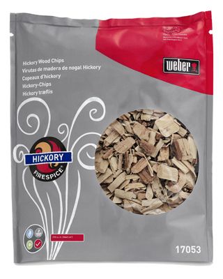   WEBER 17053 HICKORY WOOD BBQ SMOKING CHIPS 3 LB 077924171031  