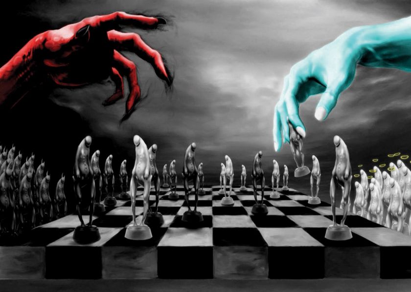 DEVID GOD CHESS ALL PAWNS A3 POSTER PRINT HAL243  