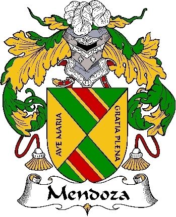 Family Crest 6 Decal  Spanish  Mendoza I  