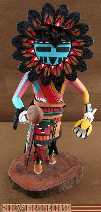 HOPI SUN OR TAWA KACHINA DOLL BY ARTIST RON DUWYENIE  