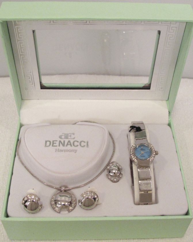 His & Hers Denacci Harmony Watch and Jewelry Gift Set   
