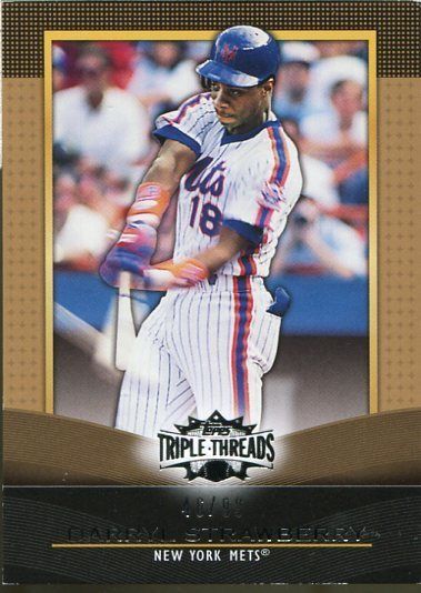 2011 TOPPS TRIPLE THREADS #64 DARRYL STRAWBERRY GOLD /99  