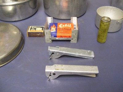   soldiers Mess kit, Pots & Pan and Esbit stove US F.E.S.C.O 1953  